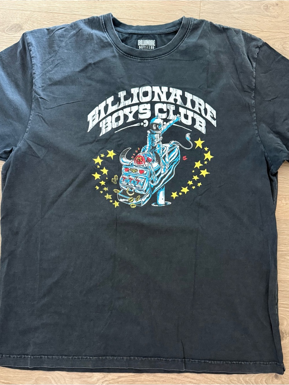 Billionaire Boys Club Black Tee with Colorful Astronaut Graphic